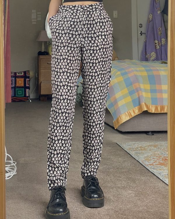 Silk Floral Trousers